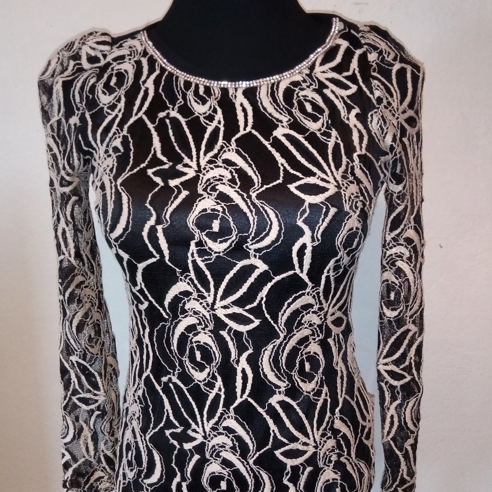 Nice Feminine Top w/Jeweled Neckline. Only $9!